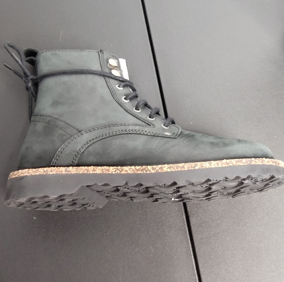 NEW Birkenstock Bryson Shearling Boots black Nubuck greasy leather size 36/5 - Picture 4 of 7